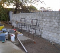 Retaining Wall @ College Park